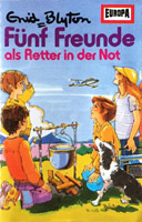 deutsches Hörspielcover: "Fünf Freunde als Retter in der Not"