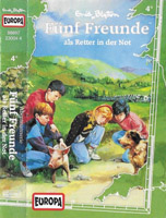 deutsches Hörspielcover: "Fünf Freunde als Retter in der Not"
