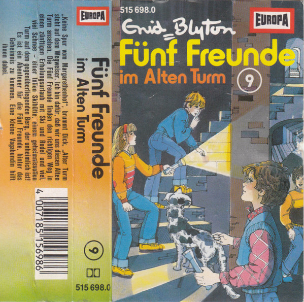 German radio-playcover: "Fünf Freunde im alten Turm"