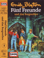 German radio-playcover: "Fünf Freunde und das Burgverlies"