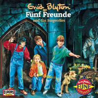 German radio-playcover: "Fünf Freunde und das Burgverlies"