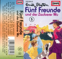 German radio-playcover: "Fünf Freunde und der Zauberer Wu"