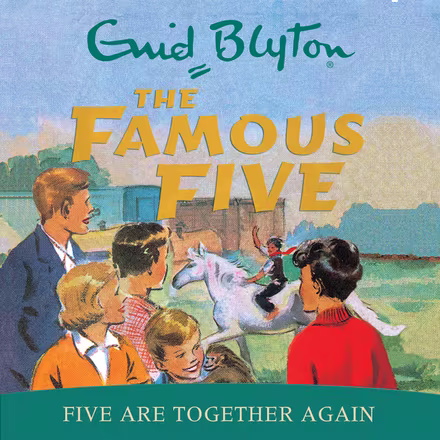 English radio-playcover: "Five are together again"