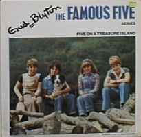 englisches Langspielplatte - LPcover: "Five on a treasure island"
