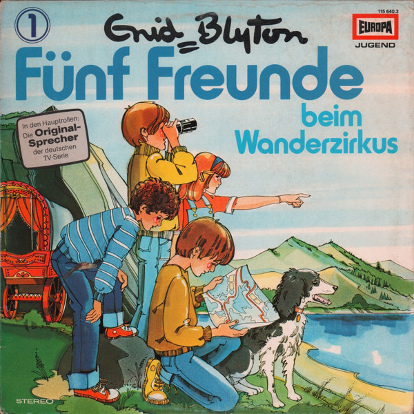 deutsches Langspielplatte - LPcover: "Fünf Freunde beim Wanderzirkus"