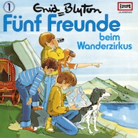 deutsches Langspielplatte - LPcover: "Fünf Freunde beim Wanderzirkus"