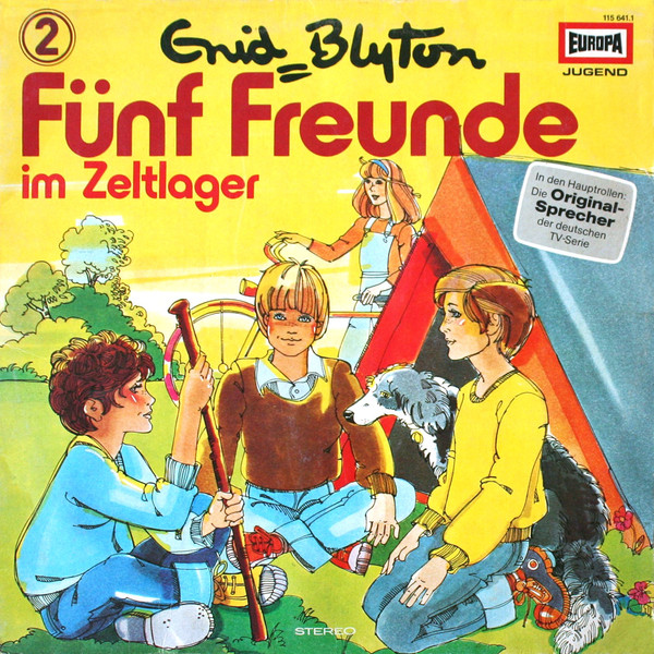 deutsches Langspielplatte - LPcover: "Fünf Freunde im Zeltlager"