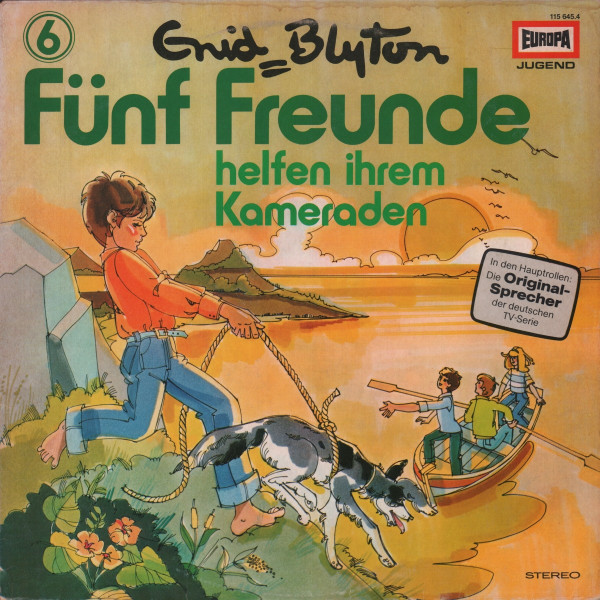 German LPcover: "Fünf Freunde helfen ihrem Kameraden"