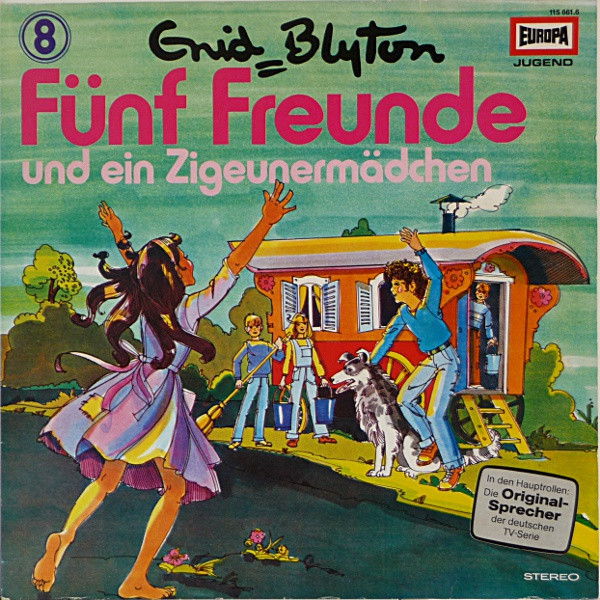 deutsches Langspielplatte - LPcover: "Fünf Freunde und ein Zigeunermädchen"