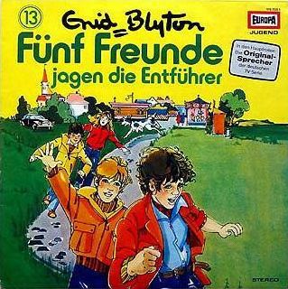 German LPcover: "Fünf Freunde jagen die Entführer"