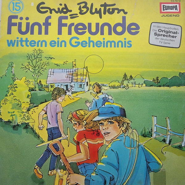 German LPcover: "Fünf Freunde wittern ein Geheimnis"
