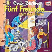 German LPcover: "Fünf Freunde im alten Turm"