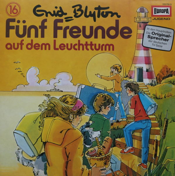 German LPcover: "Fünf Freunde auf dem Leuchtturm"