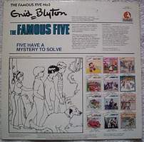 R�ckseite des englischen LP-Cover Five have a mystery to solve