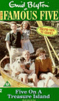 englisches Videocover der 1996er TV-Serie: "Five on a treasure island"