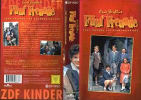 deutsches Videocover der 1996er TV-Serie: "Fünf Freunde auf Schmugglerjagd"