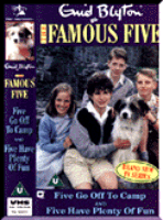englisches Videocover der 1996er TV-Serie: "Five go off to camp"