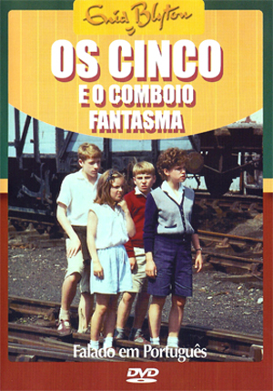 portugiesisches Videocover der 1996er TV-Serie: "Os Cinco e o Comboio Fantasma / Os Cinco e os Comboios Misteriosos"