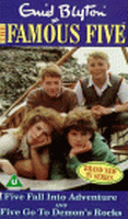 English 96s videocover: "Five fall into adventure"