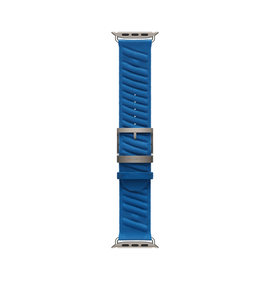Apple Watch Hermès Ultra 2 GPS + Cellular, 49mm Natural Titanium Case with Bleu Hydra En Mer