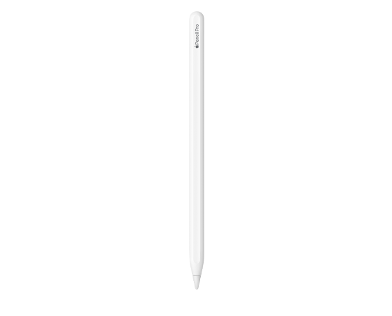 Apple Pencil Pro, Weiß, Gravur „Apple Pencil Pro“, das Wort Apple wird durch ein Apple Logo dargestellt