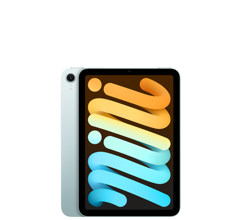 Personalisiertes iPad mini mit individuellem Text und Emojis.