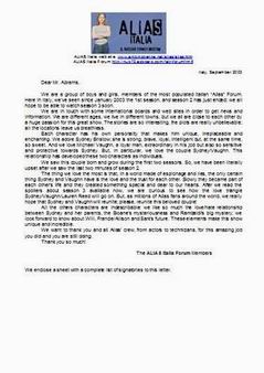 La lettera originale inviata - pagina 1