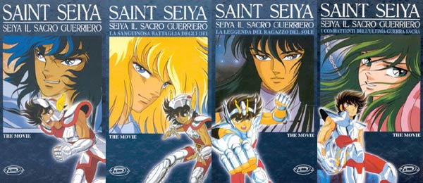 Copertine italiane dei 4 OAV (2a versione)