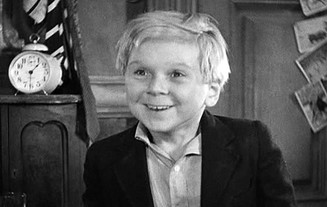 Jackie Cooper in "Il campione"