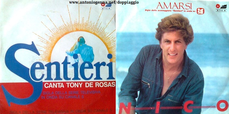 I dischi con le prime sigle italiane della soap