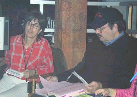 Libby Hodgson e il regista Fred K. Keller