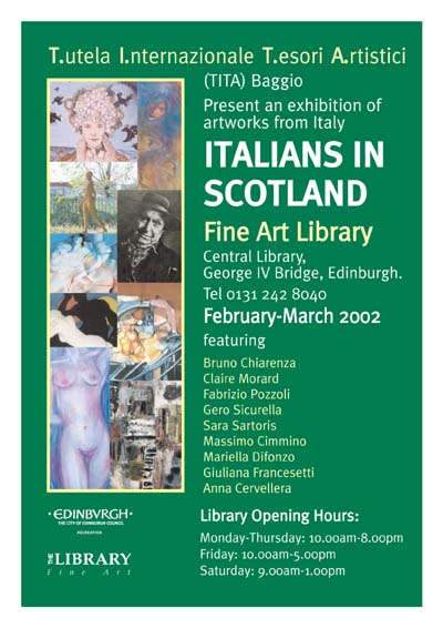 Locandina mostra "Italians in Scotland"