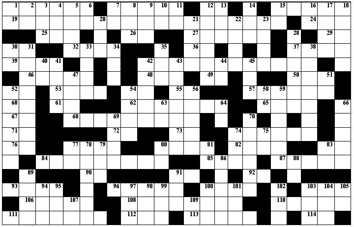 Schema del 1� cruciverba