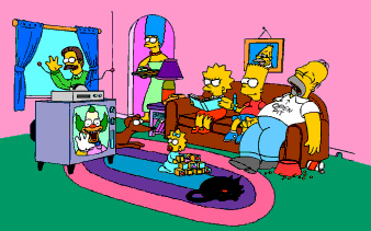 Simpson in salotto