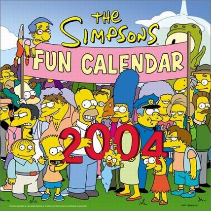 The Simpsons Fun Calendar 2004